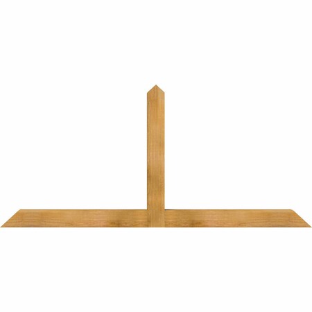 Ekena Millwork Portland Rough Sawn Timber Gable Bracket, Western Red Cedar, 72"W x 33"H x 4"D x 4"F, 11/12 Pitch GBW072X33X0404POR00RWR